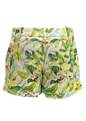 Green Multi Floral Shorts