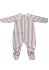 All-Over-Print 'EA' Stripe Romper