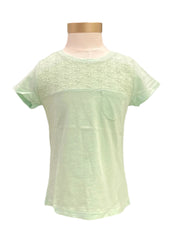 Green Flower Holes Short Sleeve T-Shirt