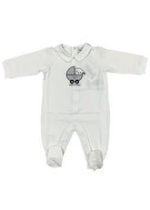 Manga Baby Embroidered Stroller Design Romper