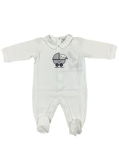 Manga Baby Embroidered Stroller Design Romper