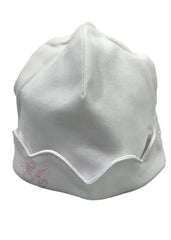 Scallop Trim 'EA' Embroidered Hat