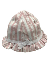 Pink Stripe Armani Beanie Hat