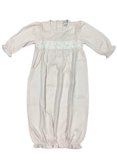 Pink White Pastel Pink Baby Gown