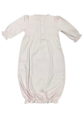 Pink White Pastel Pink Baby Gown