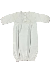 White Soft Knitted Baby Gowns Baby Gown