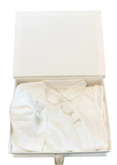 Bow Applique with Crystal Overall and Hat Set