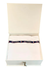 La Perla Label Strap Embroidery Blanket