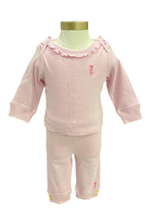 Baby Girl Pink Long Sleeve and Pants Set