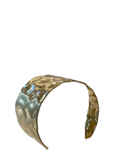 Gold Ripple Cuff Bracelet
