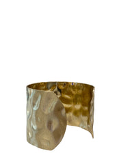Gold Ripple Cuff Bracelet