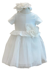 Silk Tulle Floral Dress