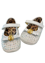 All-Over Rhine Stone with Strap Baby Shoes