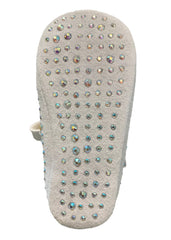 All-Over Rhine Stone with Strap Baby Shoes