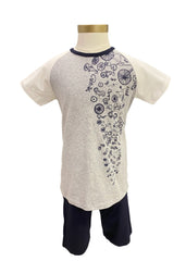 Bicycles Print Pyjamas Top and Short Set