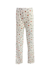 Beach Accessories Print Pyjama Top and Trouser Set