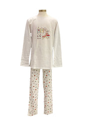 Beach Accessories Print Pyjama Top and Trouser Set