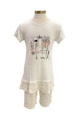 Wardrobe Print Pyjama Top and Short Set