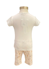 Bird and Flowers Pyjama Top and Short Set