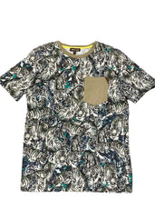 Roberto Cavalli Leopard Print Short Sleeve T-Shirt