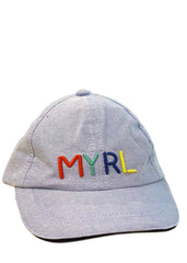 Light Blue 'MYRL' Baby Cap