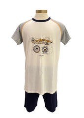 'Airplane Tours' Pyjama Top and Short Set