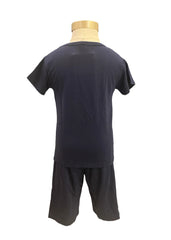 Gray Baseball Gear Pyjamas Top and Short Set