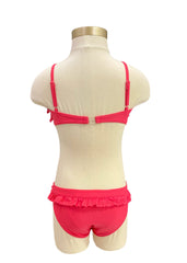 Pink Layered Laces Pink Bikini