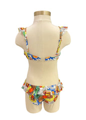 Multi Pineapple Print Swimsuit