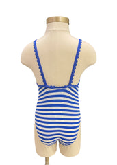 Multi Floral Appliques Swimsuit