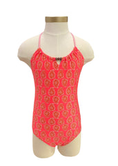Red Orange Indian Paisley Swimsuit
