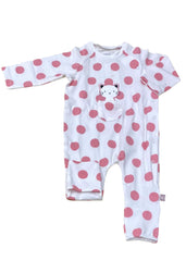 Pink Polka Overall