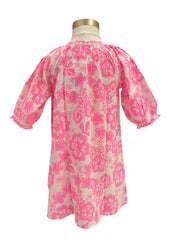 Pink Lace Kaftan Dress