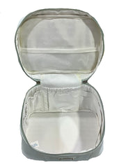 Blue Criss-Cross Beauty Wash Bag