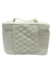 White Criss-Cross Beauty Wash Bag