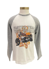 White Gray Big Bike Long Sleeve T-Shirt