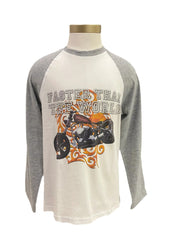 White Gray Big Bike Long Sleeve T-Shirt