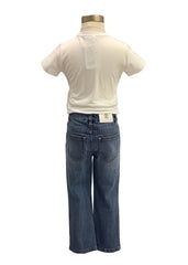 RC Girl White Top and Jeans Set