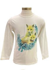 Two Yellow Foxes Long Sleeve Long Sleeve T-Shirt
