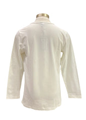 White Blue Polar Bear on a Winter Long Sleeve T-Shirt