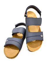 Navy Blue Two Straps Sandals