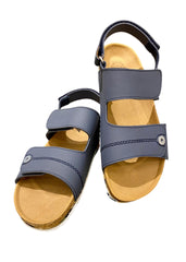 Navy Blue Two Straps Sandals