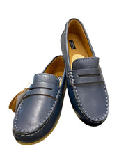 Navy Blue Topsider Marino School Shoes