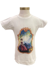 White Multi Cinderella Short Sleeve T-Shirt