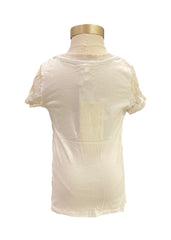 Ivory Gold Ivory Flowers Short Sleeve T-Shirt