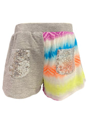 Multi Shiny and Multi-Colored Shorts