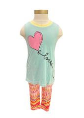 Multi-Color Love Balloon Leggings Set