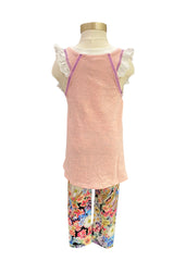 Multi Flowers and Lemons Leggings Set