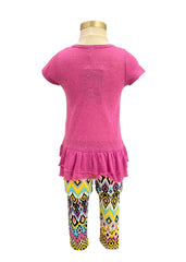 Multi Wink Emoji Leggings Set