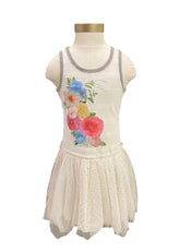 Multi-Color Dots and Flower Dress